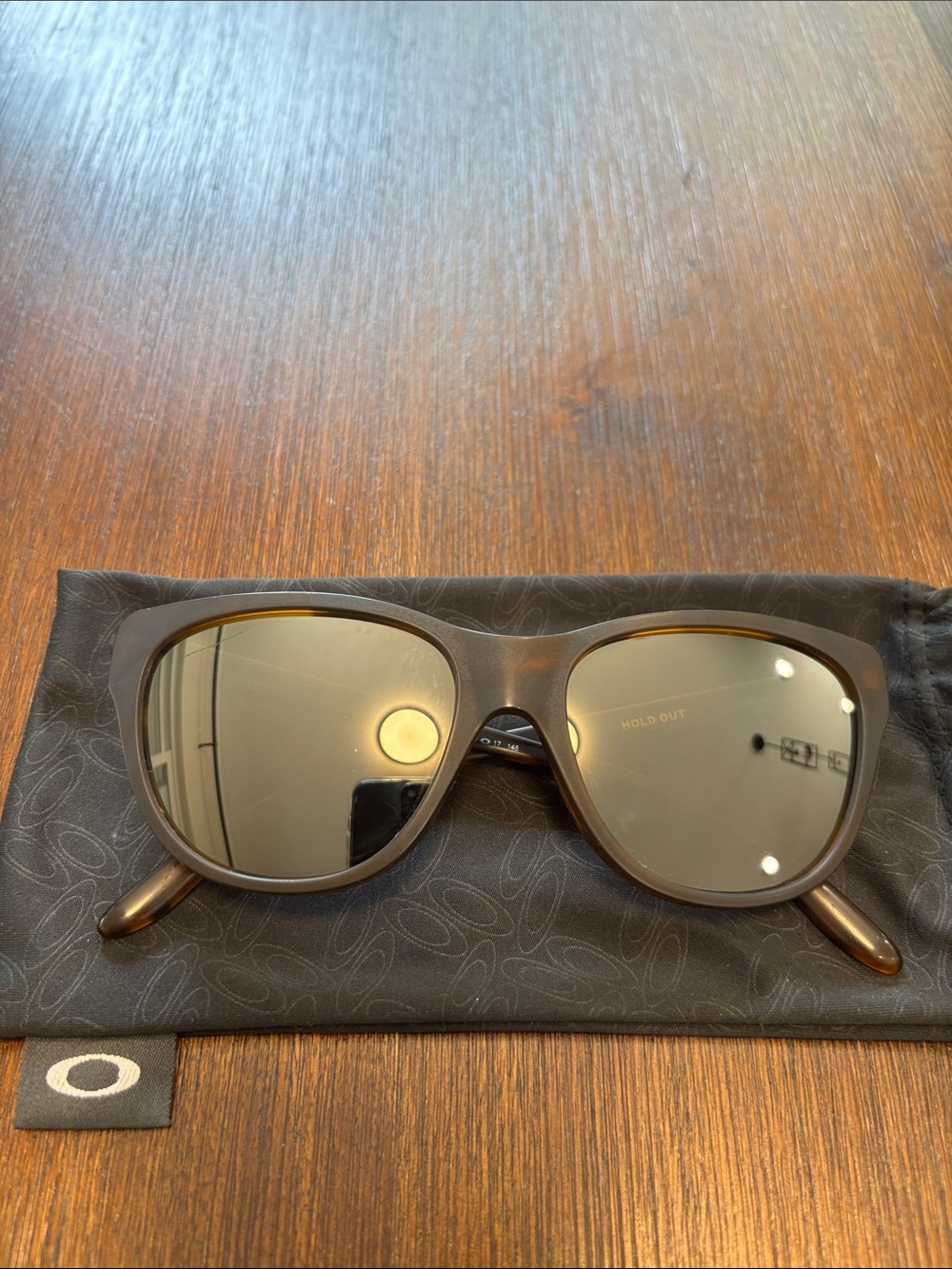 Oakley Womens Hold Out Brown Frame with Brown Lenses Sunglasses